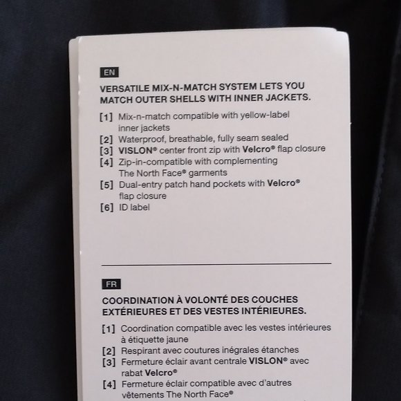 🆕The North Face Youth Mix-N-Match Triclimate Shell Jacket, XS (6) - TNF Black - Picture 12 of 14